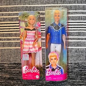 New-Mattel Western Ken and Barbie 65th Anniversary Dolls